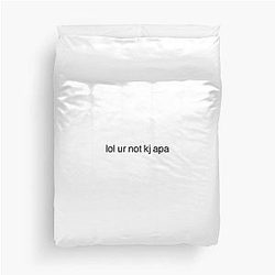 Lol is not exactly a word to be used in a title so i'll just clean it up a bit. 

Duvet Cover