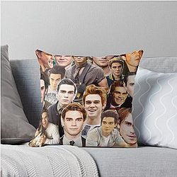 KJ Apa Collage Throw Pillow