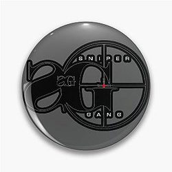 Sniper Gang Logo Kodak Black Pin