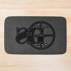 Sniper Gang Logo Kodak Black Bath Mat