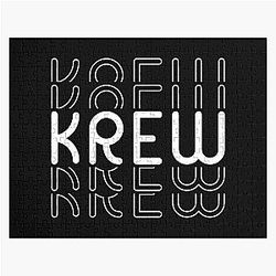 Krew Name in Black Style Jigsaw Puzzle