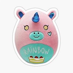 the krew Funneh Plushy on a scooter Sticker