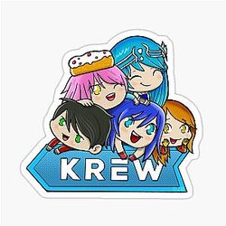 Krew Pile Up Gacha Style Sticker