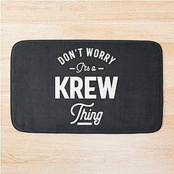 Krew Personalized Name Birthday Gift Bath Mat