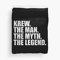 Krew Name Krew The Man The Legend Duvet Cover