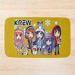 MineCraft - The Krew Team Winter Fun Bath Mat