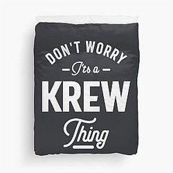 Krew Personalized Birthday Gift Duvet Cover