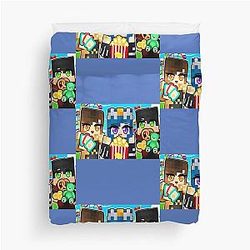 Minecraft Game - The Krew Team Duvet Cover