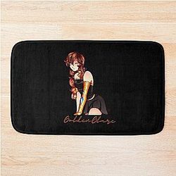 The Funneh Plushy on a scooter Bath Mat