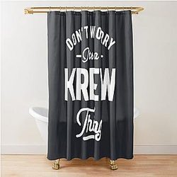 Krew Personalized Birthday Gift Shower Curtain