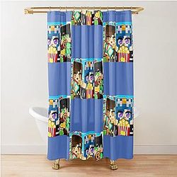 MineCraft Game The Team Shower Curtain