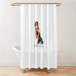 Golden Glare the Anime Shower Curtain