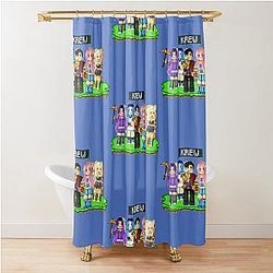 MineCraft Game The Team Shower Curtain