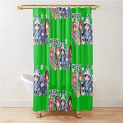 MineCraft - The Krew Team Winter Shower Curtain