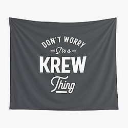 Krew Personalized Name Birthday Gift Tapestry