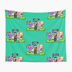 Minecraft Game The Krew Team Tapestry