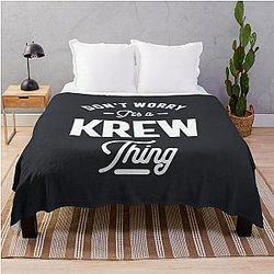 Krew Personalized Birthday Gift Throw Blanket