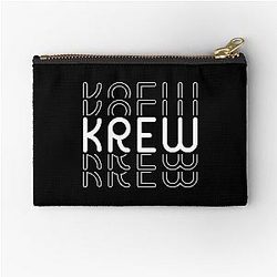 Krew Name in Black Style Zipper Pouch