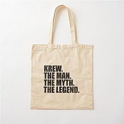 Krew Name The Man and The Legend Cotton Tote Bag
