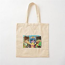 MineCraft Game - The Krew Team Cotton Tote Bag