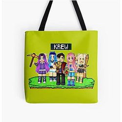 MineCraft Game - The Team All Over Print Tote Bag