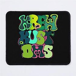 Krew Kustoms Logo Black Mouse Pad