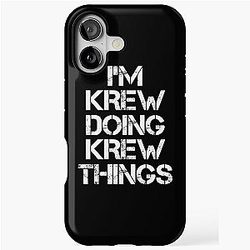 Krew Name T Shirt - I'm Krew Doing Things Name Gift Item Tee iPhone Tough Case