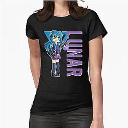 Lunar ItsFunneh Krew Gamer Fan Art 2022 Fitted T-Shirt