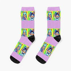 MineCraft Game - The Krew Team - Funny Socks