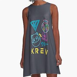 Funneh Krew Gacha Gumballs A-Line Dress
