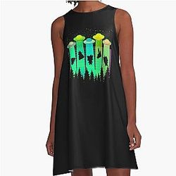 KREW - Give Me Space Glow A-Line Dress