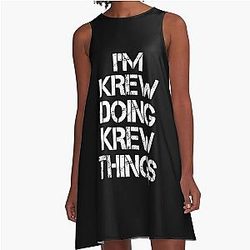 Krew Name T Shirt - I'm Krew Name Gift Item A-Line Dress