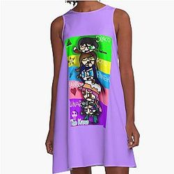 MineCraft - The Krew Team Funnneh A-Line Dress