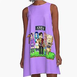 MineCraft Game - The Krew Team A line dress