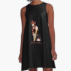 The krew Funneh Plushy on a scooter A-Line Dress