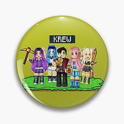 MineCraft Game The Team Pin