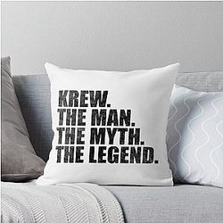 Krew Name Krew The Man The Legend Throw Pillow