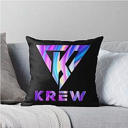 Funneh and the Krew Logo Fresh Throw Pillow