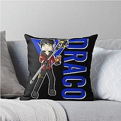 Draco Funneh Krew gamer fan art 2022 Throw Pillow