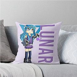 Lunar Itsfunneh Funneh Krew fan art 2022 Throw Pillow