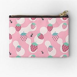 Kuromi Strawberry Classic Art Sleeveless Zipper Pouch