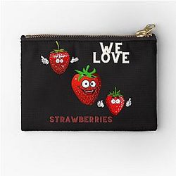 Kuromi Strawberry Zipper Pouch