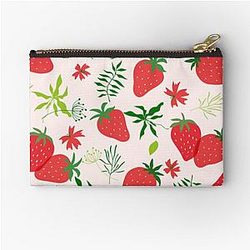 Kuromi Strawberry Zipper Pouch