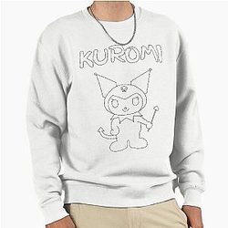 Kuromi Black Outline Pullover Sweatshirt