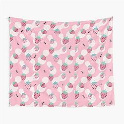 Kuromi Strawberry Ants Classic Sleeveless Tapestry