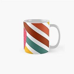 Kuromi Strawberry Color Lines Classic Art by LD Classic Mug