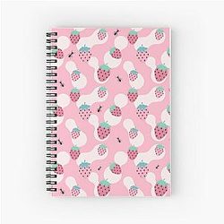 Kuromi Strawberry Classic Art Sleeveless Spiral Notebook