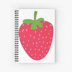 Kuromi Super Strawberry Classic Art by Spiral Notebook