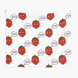 Angry Kuromi Strawberry Tapestry