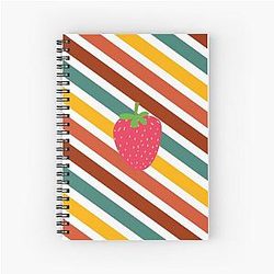 Kuromi Strawberry Color Lines Classic Art by LD Notebook